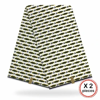 

African Wax Print Fabric Cotton Sewing Ankara African Fabric 12 Yards Nigeria Ghana Fabric for Wedding Garment dress 91704