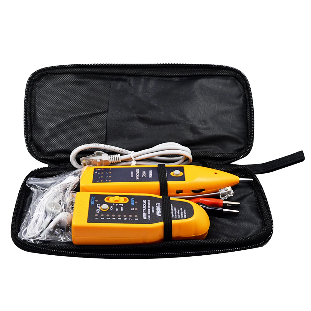 CHIPAL WH806B Тестер телефонного сетевого кабеля для Cat5 Cat6 RJ45 RJ11 Ethernet проводной трекер