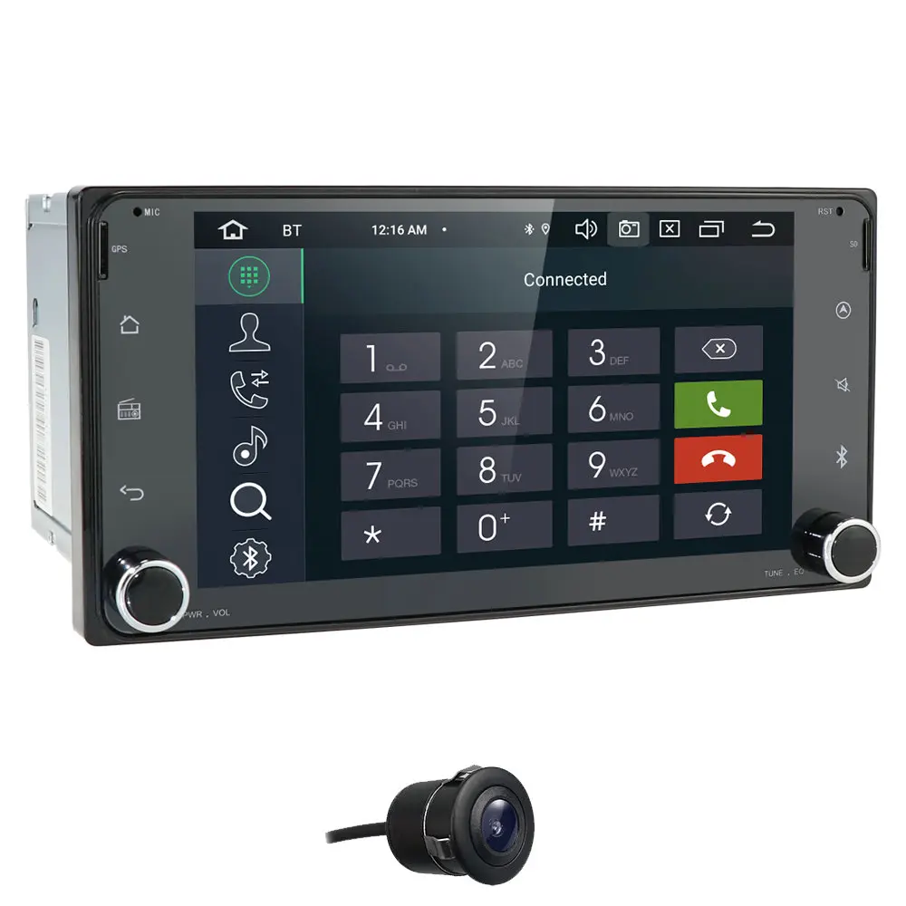 Dsp ips octacore 4+ 64 2din android универсальное радио автоаудио Автомобильный мультимедийный плеер для Toyota Terios Hilux Vios 4runner Fortuner - Цвет: Camera5