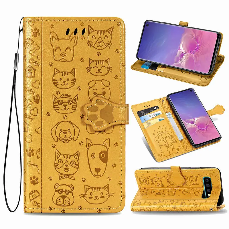 

Magnetic Flip Case For Samsung Galaxy S10 Leather Wallet Phone Cover For Samsung S 10 S10 E S10 Plus Silicon Shockproof Cases