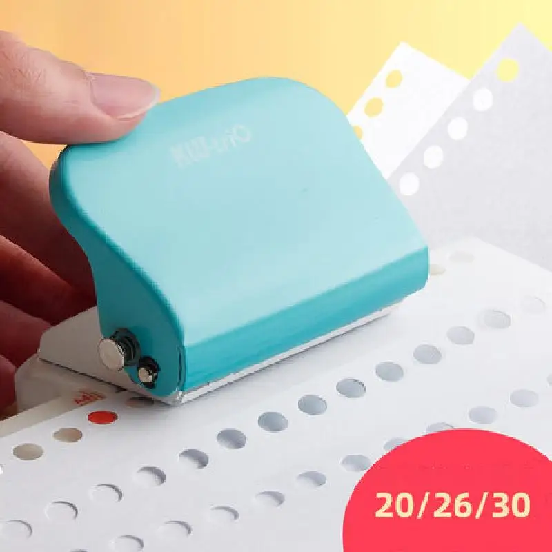 30 Holes Puncher Draagbare Hand Perforator - Voor A4 A5 A6 Ringbanden & Planners