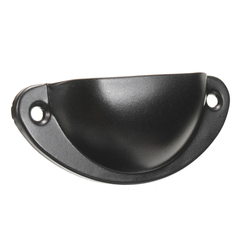 24 Pcs/set 4Colors Antique Iron Shell Cup Pull Handle Vintage Shell Drawer Pull Knob Handle for Kitchen Drawer Cabinet Door Home