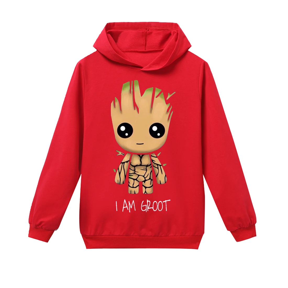 Comics Super Hero Baby Groot Print T-shirt  Long Sleeve Hoodies for Teen Girls Fashion Children Clothes Kids Tops Sweatshirt oversized children's hoodie Hoodies & Sweatshirts