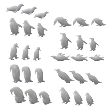 

10 Shapes Silicone Mini Penguin Modeling Resin Mold Landspace Fillings Resin Jewelry Fillings Resin Casting Art Crafts