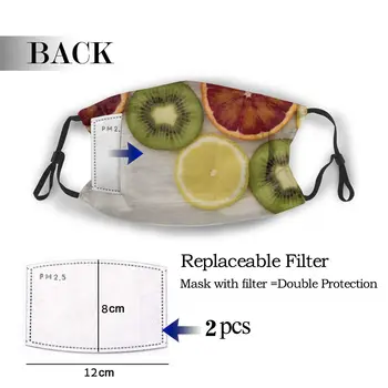 

protective mask with filter Fruit anti dust PM2.5 reuse adult teen child girl