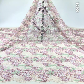 

Sequins Lace Fabric African Lace Fabric 2020 High Quality Lace for Party Nigerian Lace Fabrics French Tulle Lace Fabric