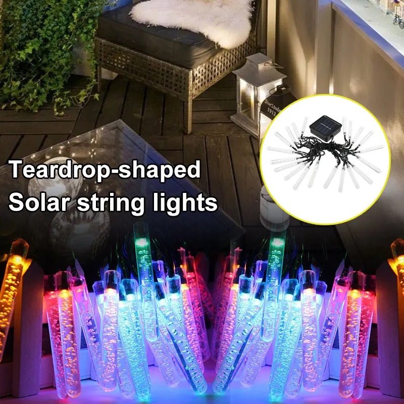 

Fairy String Light Bubble Icicle Outdoor Landscape Lamp Festival Xmas Decor Fairy String Durable Solar Yard Garden Wedding