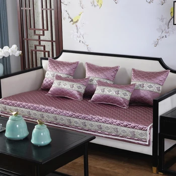 

New Chinese Style Sofa Cushion Cover Simple Modern Fabric Non-slip 1/2/3 Seat Sectional Sofa Towel Couch Covers For Living Room
