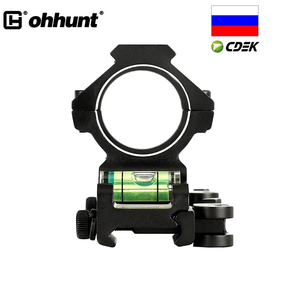 Крепление для охотничьего прицела ohhunt 25 4 мм 30 с пузырьковым уровнем|Кронштейны и