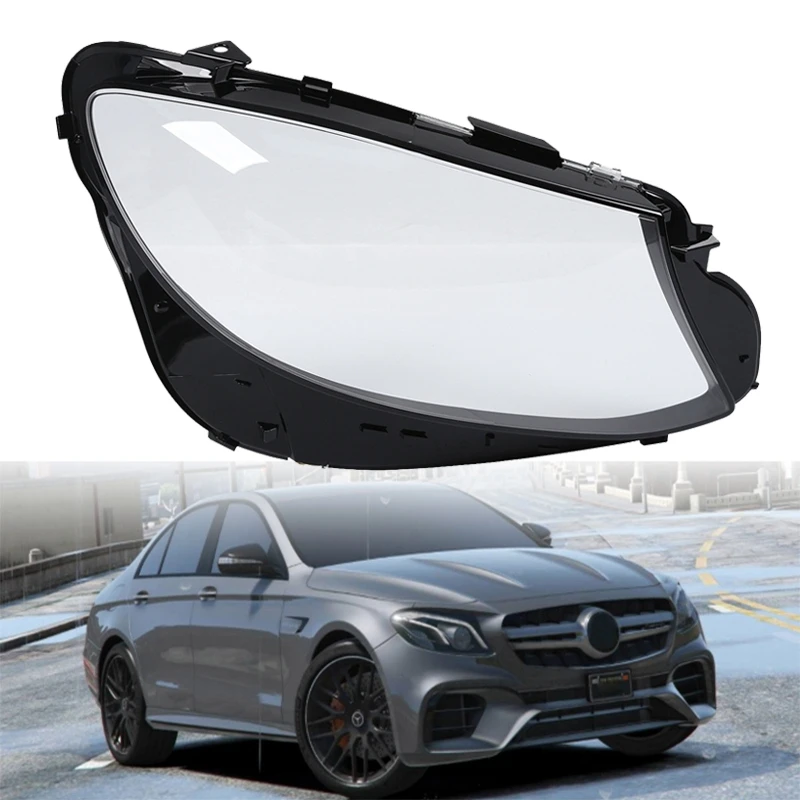 

Car Headlight Lens Cover Durable Head Light Lamp Transparent Shell Cover, for Mercedes Benz W213 E200 E260 E300 E400 2016-2018