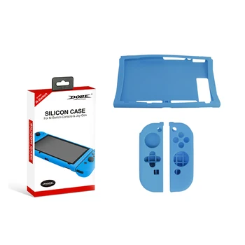 

Silicon Case for Nintendo Switch Consoles and Joy-Con Blue Protector Cover 1707
