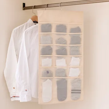 

Multifunction Storage Bags Cloth Sturdy Closet Practical Durable Sock Storage Bag Space Saving Organizer Waterproof Hanging