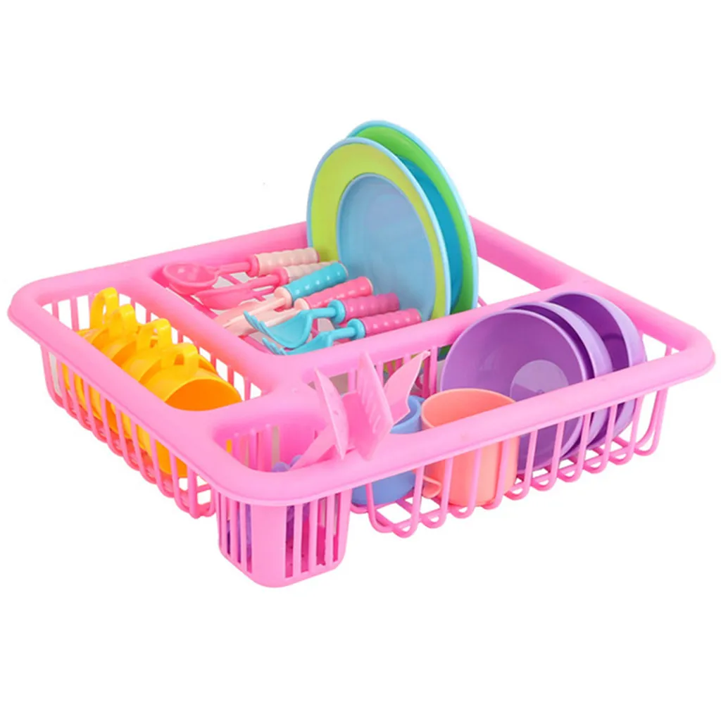 children's house cooking cooking simulation kitchen toys 21 sets of drain basket simulation tableware set educational toys