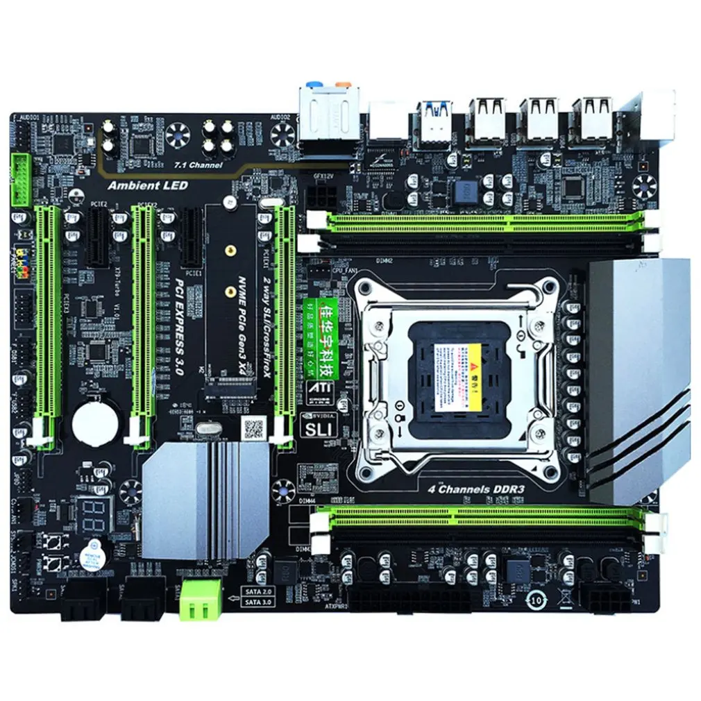 

DDR3 PC Desktops Motherboard LGA 2011 CPU Computer 4 Channel Gaming Support M.2 E5-2680V2 i7 SATA 3.0 USB 3.0 for Intel