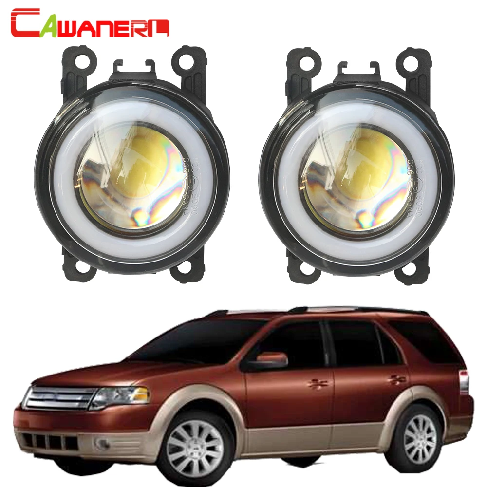 Cawanerl для Ford aurus X 3.5L V6 2008 2009 Автомобильный светодиодный противотуманный светильник COB Angel Eye DRL дневные ходовые огни H11 12 В 2 шт