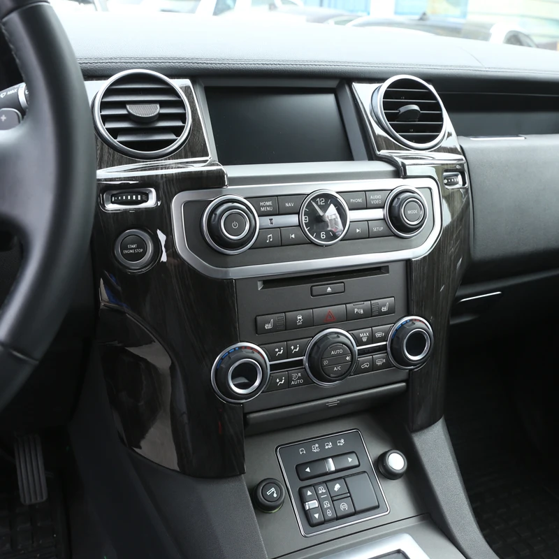 Новинка для Land Rover Discovery 4 LR4 аксессуары ABS темное дерево зернистость центральная