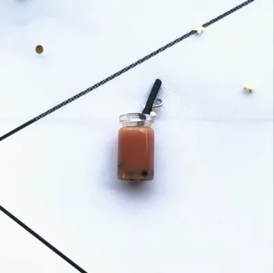 28*10 мм 10 шт кавайные модные стеклянные чашки для сока подвески для украшения DIY ожерелье серьги брелок для ювелирных изделий - Окраска металла: orange
