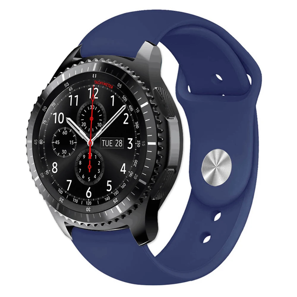 Gear S3 ремешок для samsung Galaxy watch 46 мм 42 мм/Active S2/спортивный мягкий силиконовый браслет Amazfit ремешок Bip 20 мм 22 мм ремешок для часов