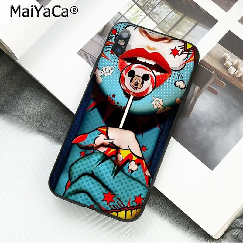MaiYaCa сексуальная картина маслом бикини девушки попка роскошный высококачественный чехол для телефона для iphone 11 pro 8 7 66S Plus X 5S SE X XS XR XS MAX - Цвет: 1