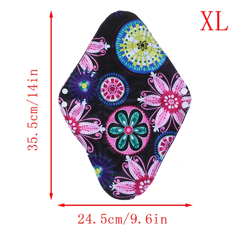 7Styles Washable Panty Liner Bamboo Cloth Women Reusable Feminine Hygiene Mama Menstrual Sanitary Nappy Towel Pad - Цвет: 839-XL