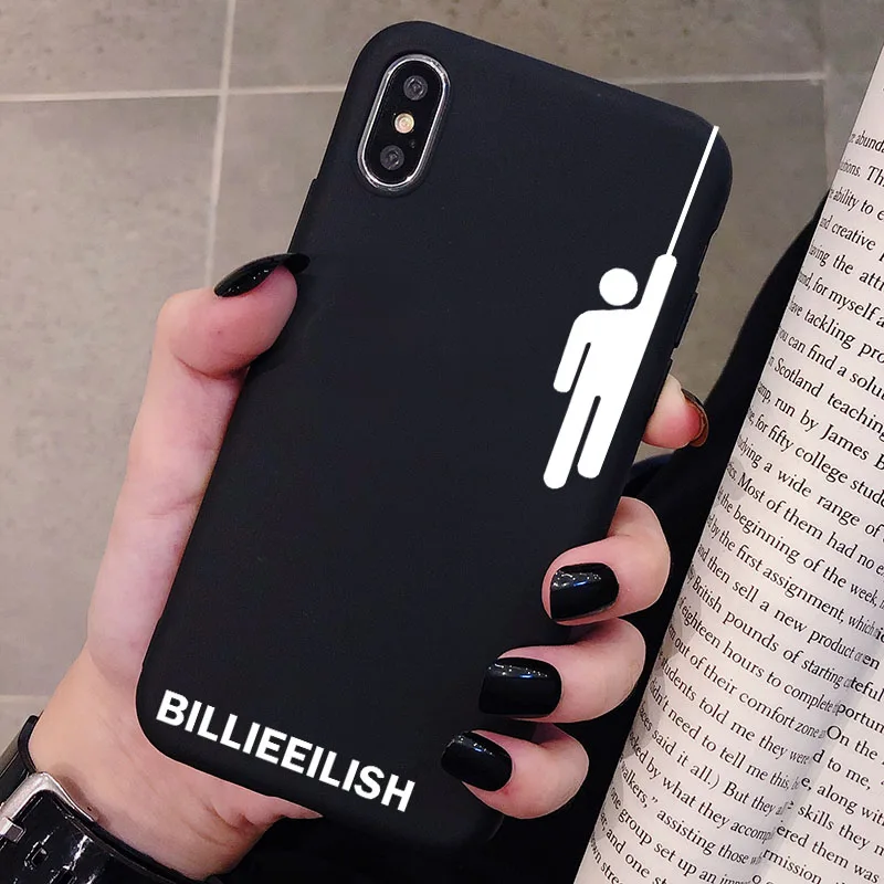 Billie Eilish чехол с логотипом для Xiaomi Redmi Note 7 6 5 5A 4 4X K20 Pro силиконовый чехол Мягкий ТПУ защитный чехол для телефона - Цвет: P1Black