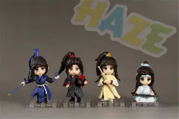 

4pcs Anime Grandmaster of Demonic Cultivation Wei Wuxian 9cm Action Figure Statue Model Toy New No Box