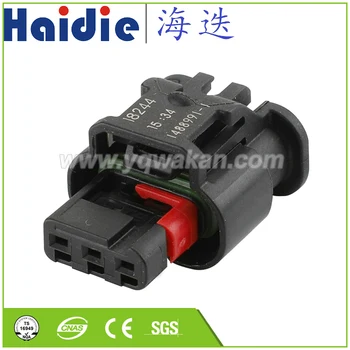 

Free shipping 5sets 3pin female auto waterproof wiring electrical cable harness connector 1488991-1