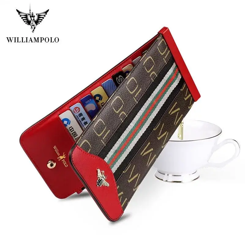 

Women Wallets with Zipper Phone Pocket Purse Card Holder Patchwork Women Long Ultra-thin Lady Wallet Coin Purse