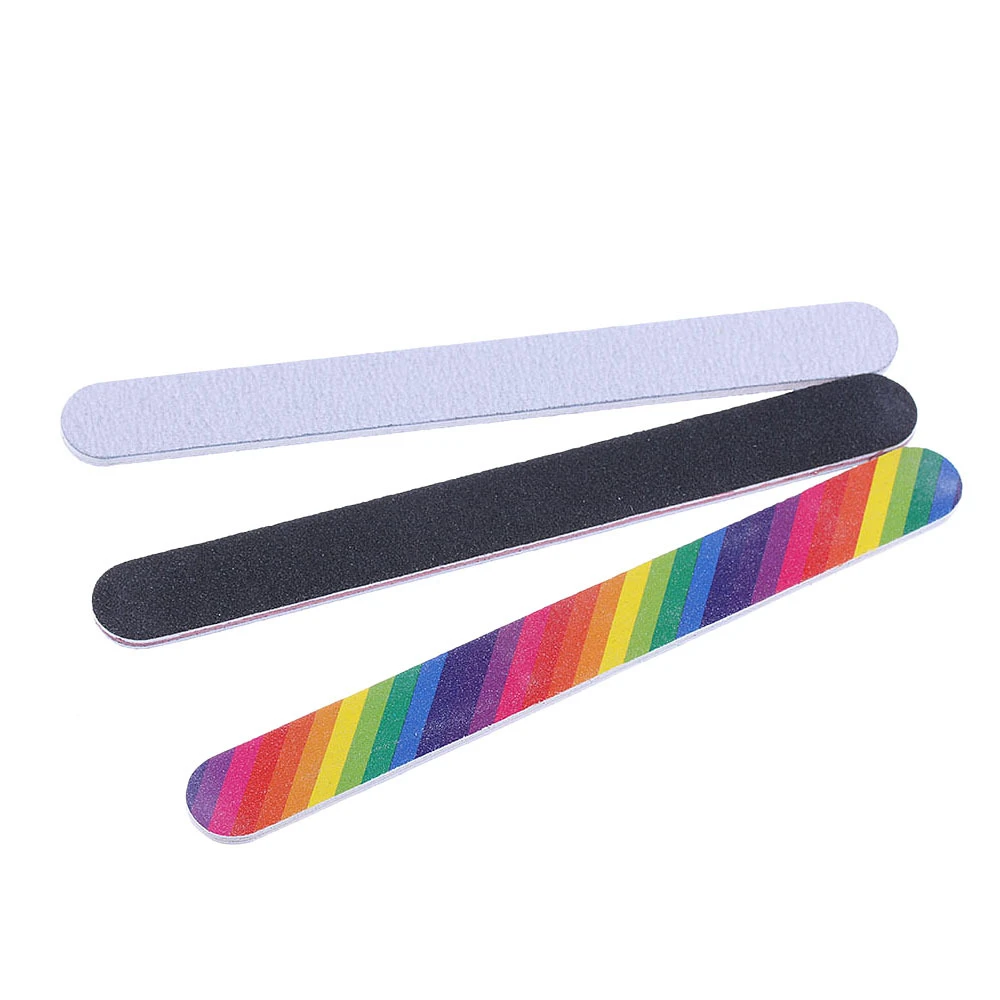 6pcsSet Nail Files Brush Durable Buffing Grit Sand Fing Nail Art Tool Accessories Sanding File UV Gel Polish Tools (2)