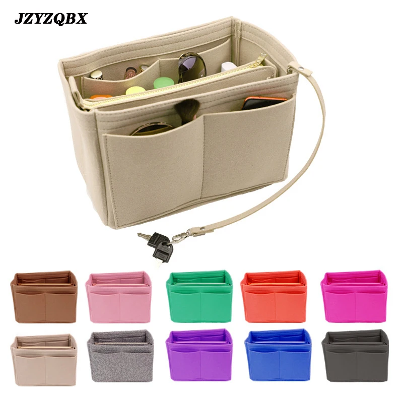 

Zipper Felt Cosmetic Bag 2 Piece/ Set Women's Casual Makeup Bag Multi-function Travel Insert Bag Large Capacity Cosmetic Box