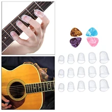 

Guitar Fingertip Protectors Silicone Guitar Finger Guards Guitar Fingertip Protection Covers Caps