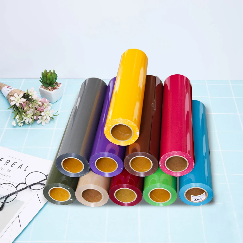 

HOHOFILM 50cm*120cm Heat Transfer Vinyl T-shirt Vinyl Iron on Film Vinyl 20''x47.2'' DIY Cutting vinyl-Self Design