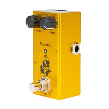 

Guitar Tremolo Effects Pedal Gain/Level/Tone Knob High Low Frequency Effect Pedals with True Bypass Switch