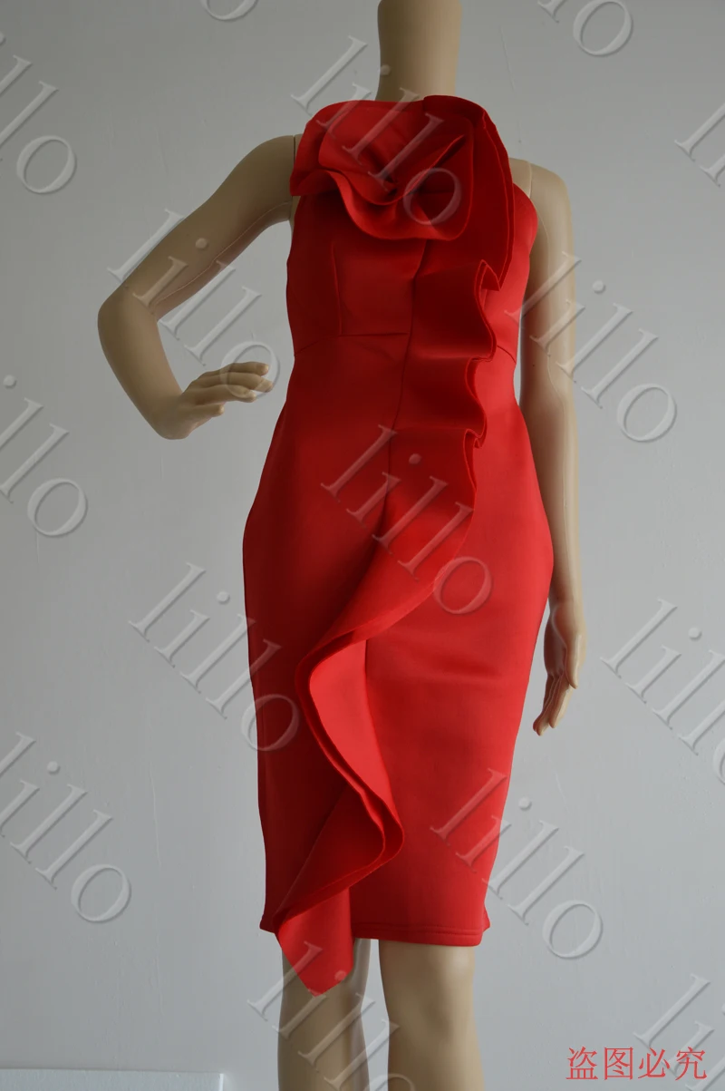 Большие размеры, Африканское женское платье, сексуальное однотонное черное расклешенное платье, сумка на бедрах, без рукавов, Boate, летнее новое платье, сексуальное обтягивающее платье на бретельках - Цвет: red