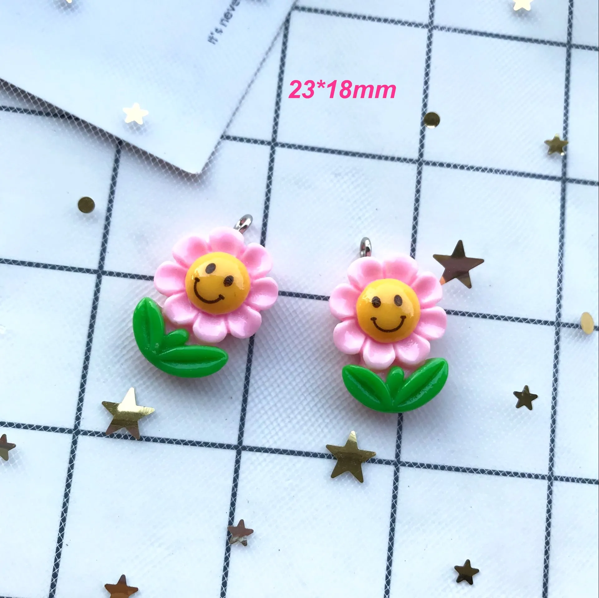 mix 10pcs kawaii resin Flat back flowers egg avocado charms diy earring Key chain charms for DIY Student supplies decoration