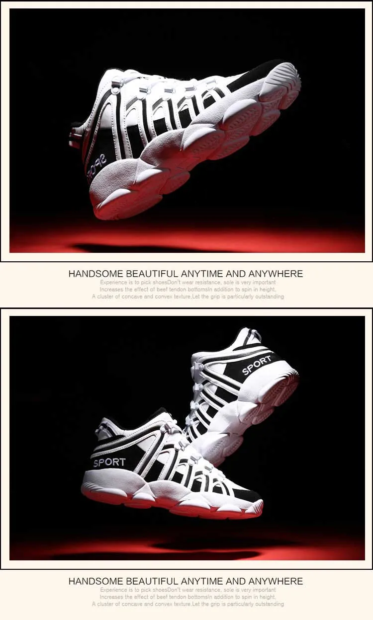 Autumn Winter Men Shoes Casual Trendy Thick Bottom Sneakers Strapped Non-slip Luxury Breathable Leather Sports Shoes 2021 New