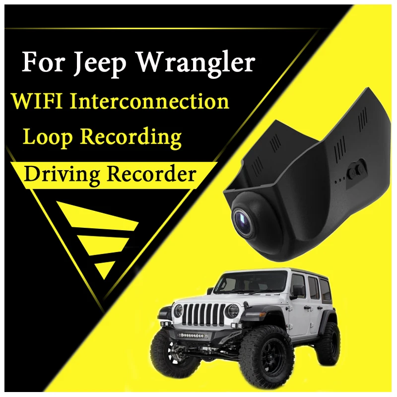 For Jeep Wrangler JL 2018~2020 Car Road Record WiFi DVR Dash Camera Driving Video Recorder htgj