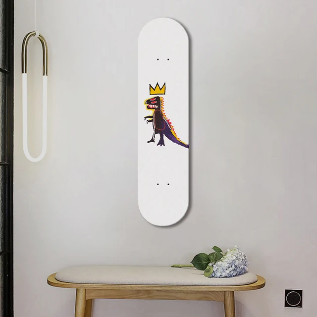 Juhar Világhírű Dekoratív Gördeszkás Művészeti Gyűjtemény Korcsolya Fedélzet Graffiti Jean Michel Basquiat Tini Szoba Férfiak Barlang Dekorációja - Image 3
