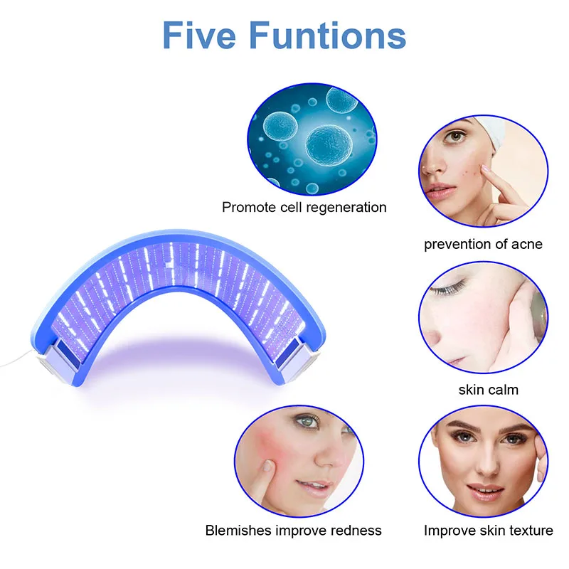  EMS LED Acne Light Therapy Machine LED Facial Mask Beauty Phototherapy For Skin Rejuvenation Anti-a - 4000574987310