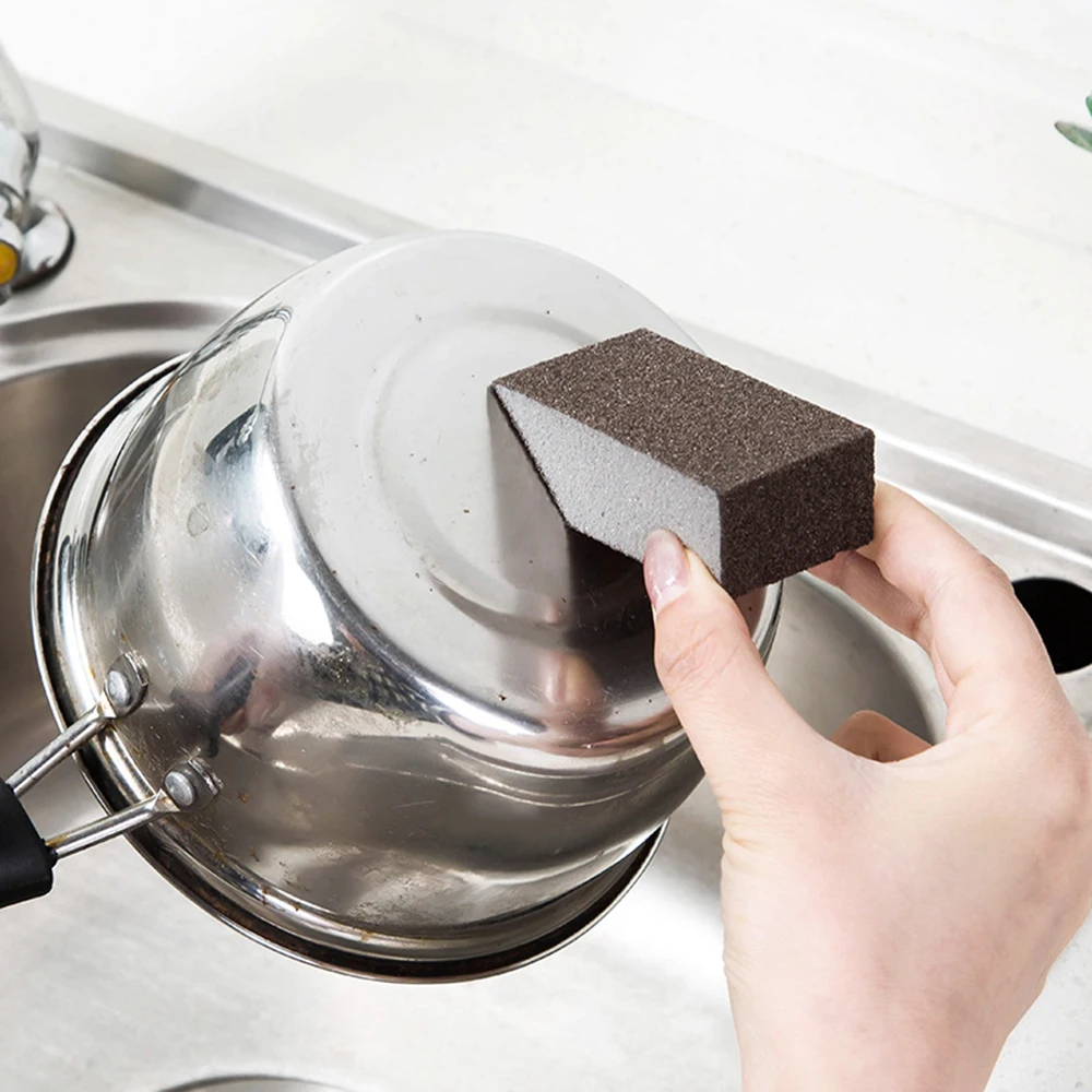 

New Sponge Eraser for Rust Removal and Cleaning Cotton Emery Sponge Brush For Kitchen Deep Clean Descaling