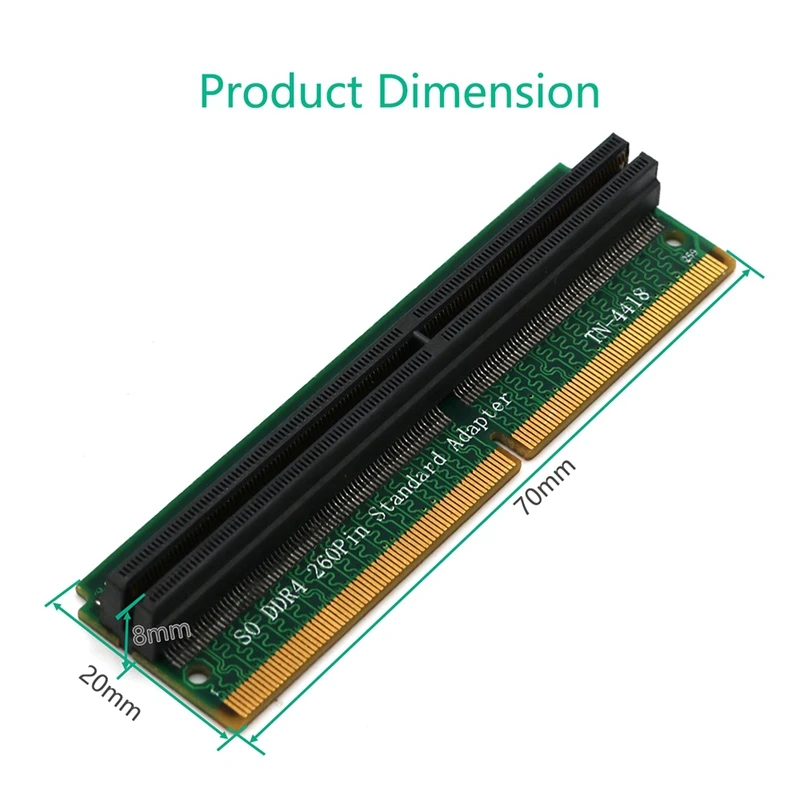 SO-DIMM 260Pin DDR4 Тест памяти Защитный адаптер для SO DDR4 Тестовая карта памяти