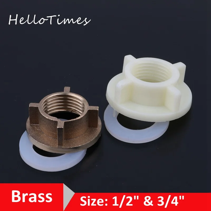 Соединительные гайки 1/2 &quot3/4&quot из пластика/латуни фитинги для аквариума 1