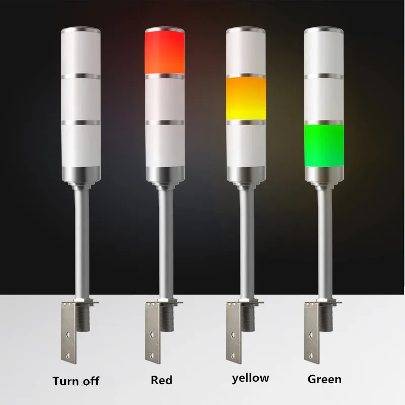 Hohe Grand Aluminium Industrie Multilayer Stapel licht 3 schicht L Rod LED Signal Turm Alarm vorsicht Sicherheit licht für maschinen|Kontrollleuchten| - AliExpress