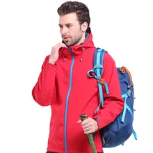 Пары мягкий плащ куртка Открытый Осень и зима один слой флис теплое пальто альпинизм