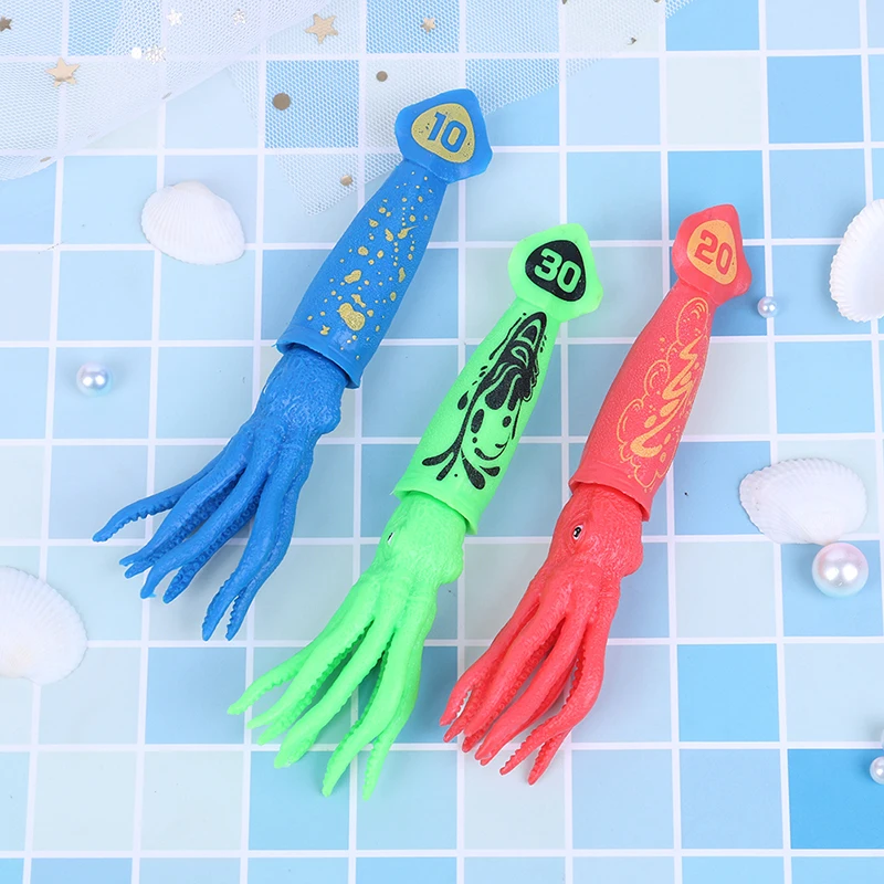 3 шт. Осьминог Торпедо ракета метательная игрушка для бассейна игра игрушка морские водоросли трава плавательный бассейн летние пляжные палочки игрушки для детей