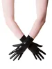 Free shipping !!! Latex Gloves Unisex Short Gloves Mittens Latex Rubber Wrist Gloves Fetish Costume Female Gloves ► Photo 3/4