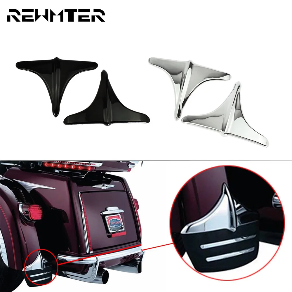 

Motorcycle ABS Rear Fender Accents Leading Front Lip Trim Cover Chrome/ Black For Harley Touring Street Glide Trikes FLHTCUTG