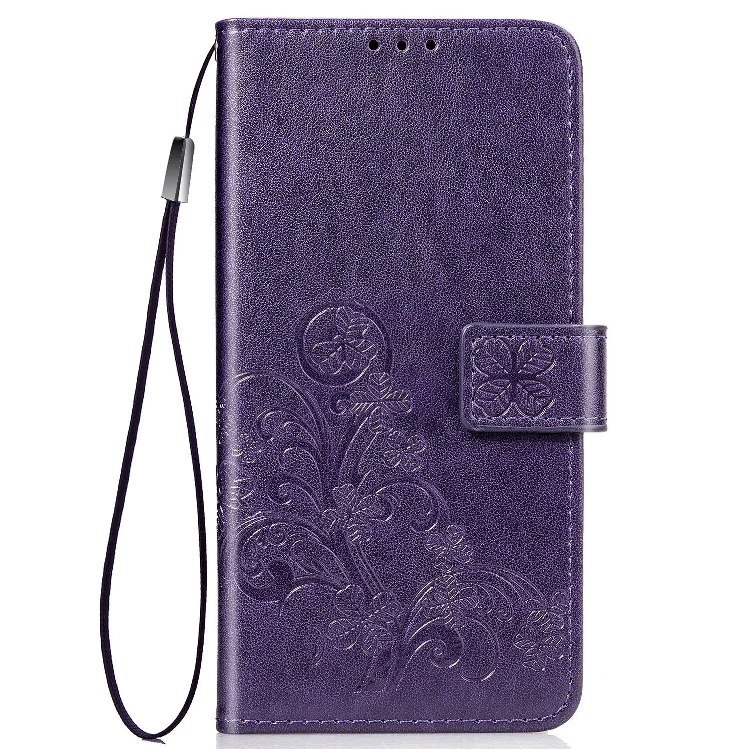 Чехол для Redmi 8 8A, роскошный чехол-книжка из искусственной кожи для Xiaomi Redmi 8A 8 A Redmi8 Redmi8A, чехол с отделениями для карт, мягкий чехол-книжка из ТПУ - Цвет: Purple