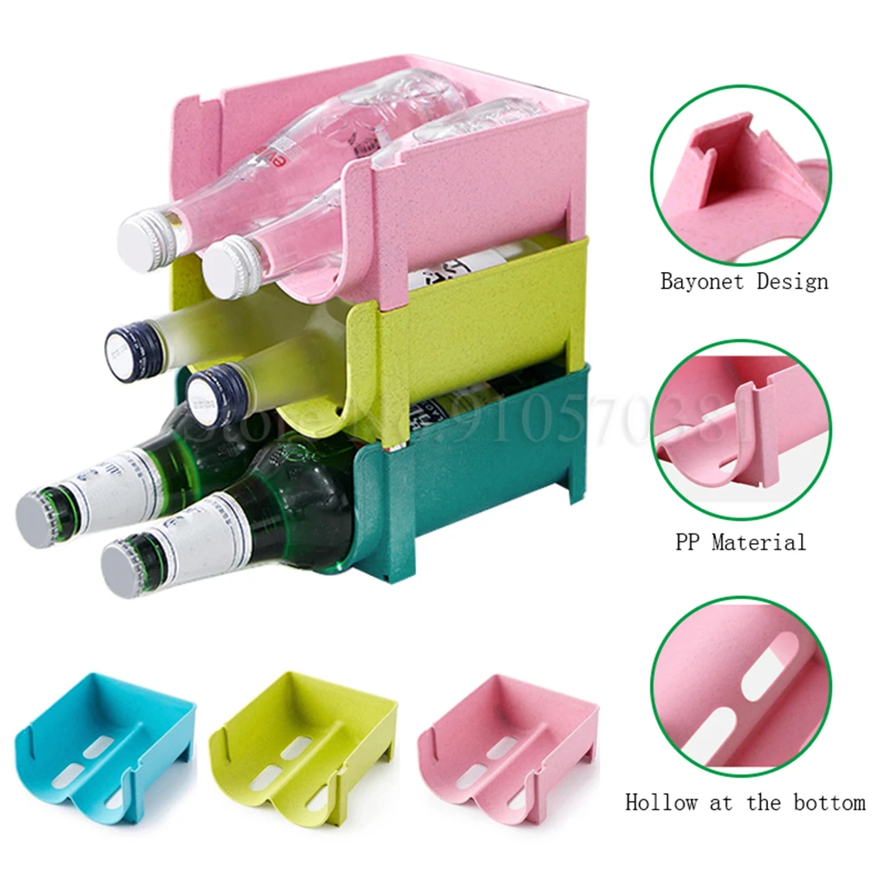 Anti Fall Overlap Storage Rack Glass Beer Bottle Drink Holder