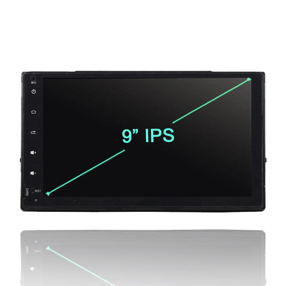 Cheap 9" DSP 2 din Android 9.0 4GB+64GB+8core Car multimedia Player Wifi RDS RADIO GPS Glonass Bluetooth For Toyota Corolla 2016 2017 1